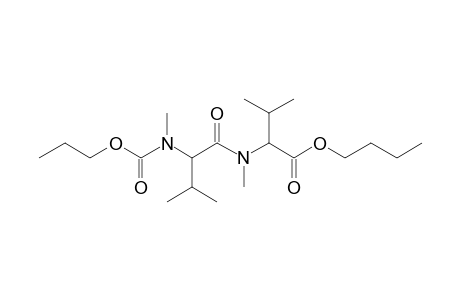 Valylvaline, N,N'-dimethyl-N-propoxycarbonyl-, butyl ester