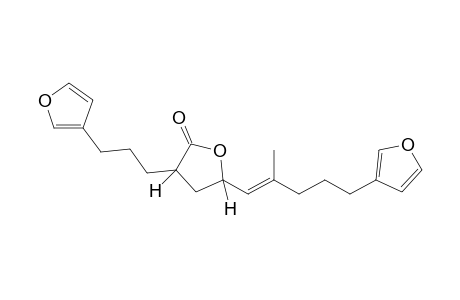 (3R,5R)-5-[(E)-5-(3-furanyl)-2-methylpent-1-enyl]-3-[3-(3-furanyl)propyl]-2-oxolanone