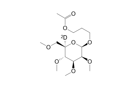 3-Acetyloxypropyl 2,3,4,6-tetra-O-methyl-.alpha.,D-(5-D)mannopyranoside