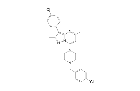 7-[4-(4-chlorobenzyl)-1-piperazinyl]-3-(4-chlorophenyl)-2,5-dimethylpyrazolo[1,5-a]pyrimidine