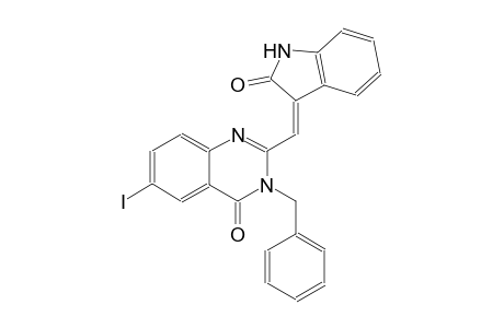 3-benzyl-6-iodo-2-[(Z)-(2-oxo-1,2-dihydro-3H-indol-3-ylidene)methyl]-4(3H)-quinazolinone
