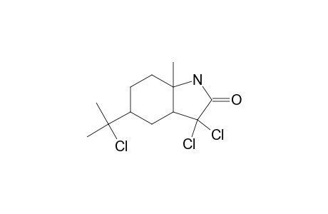 3,3-dichloro-5-(2-chloropropan-2-yl)-7a-methyl-1,3a,4,5,6,7-hexahydroindol-2-one