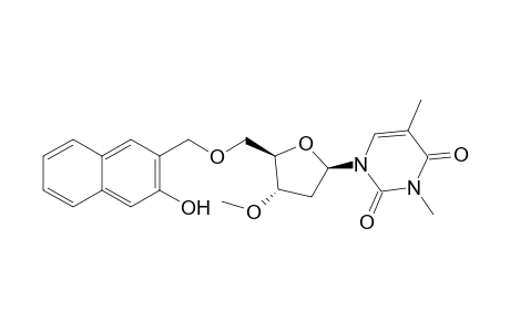 1-[(2R,4S,5R)-5-(3-Hydroxy-naphthalen-2-ylmethoxymethyl)-4-methoxy-tetrahydro-furan-2-yl]-3,5-dimethyl-1H-pyrimidine-2,4-dione