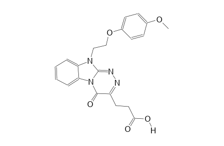 [1,2,4]triazino[4,3-a]benzimidazole-3-propanoic acid, 4,10-dihydro-10-[2-(4-methoxyphenoxy)ethyl]-4-oxo-