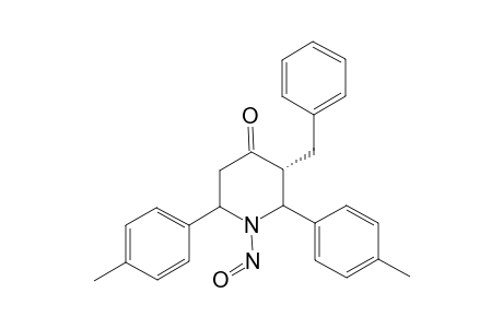 (E)-N-NITROSO-T(3)-BENZYL-R(2),C(6)-BIS-(4-METHYLPHENYL)-PIPERIDIN-4-ONE