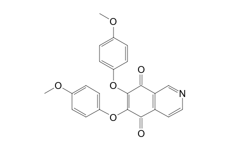 6,7-bis(p-Methoxyphenoxy)-isoquinoline-5,8-dione