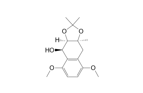 (+)-(1R,2R,3S)-1,2,3-Trihydroxy-1,2,3,4-tetrahydro-2,3-O-isopropylidene-3-methyl-5,8-dimethoxynaphthalene