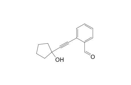 2-((1-Hydroxycyclopentyl)ethynyl)benzaldehyde