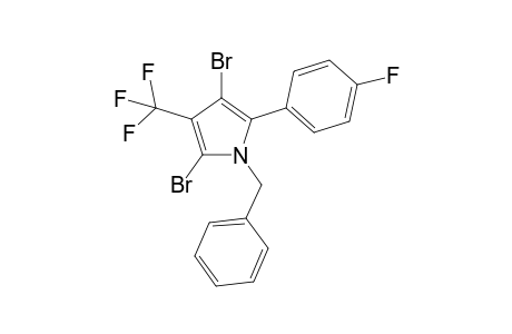 1-benzyl-2-(4-fluorophenyl)4-trifluoromethyl-3,5-dibromo-pyrrole
