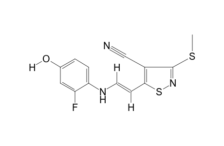 trans-5-[2-(2-FLUORO-4-HYDROXYANILINO)VINYL]-3-(METHYLTHIO)-4-ISOTHIAZOLECARBONITRILE