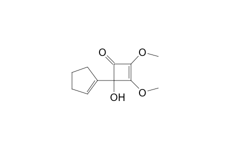 4-(1-Cyclopentenyl)-2,3-dimethoxy-4-hydroxy-2-cyclobuten-1-one