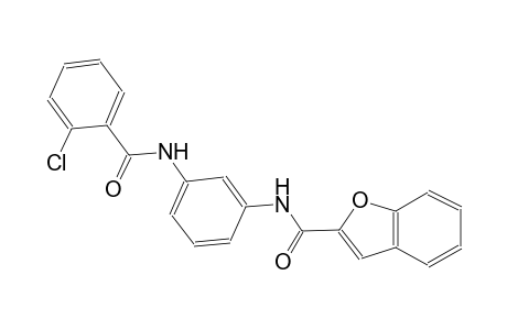 2-benzofurancarboxamide, N-[3-[(2-chlorobenzoyl)amino]phenyl]-