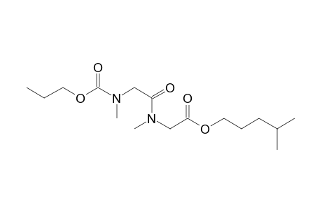 Sarcosylsarcosine, N-propoxycarbonyl-, isohexyl ester