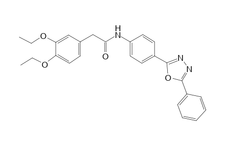 2-(3,4-Diethoxyphenyl)-N-[4-(5-phenyl-1,3,4-oxadiazol-2-yl)phenyl]acetamide