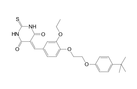 5-[4-[2-(4-tert-butylphenoxy)ethoxy]-3-ethoxy-benzylidene]-2-thioxo-hexahydropyrimidine-4,6-quinone
