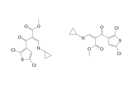 METHYL_3-N-CYClOPROPYLAMINO-2-(2,5-DICHLORO-3-THENOYL)-ACRYLATE;MIXTURE_OF_Z-_AND_E-ISOMER