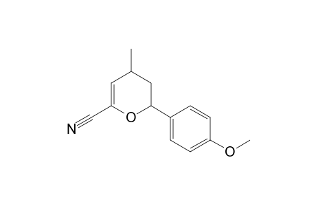 2-(4-Methoxyphenyl)-4-methyl-3,4-dihydro-2H-pyran-6-carbonitrile