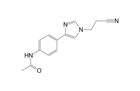 N-{4-[1-(2-cyanoethyl)-1H-imidazol-4-yl]phenyl}acetamide