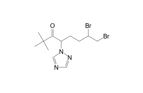 3-Octanone, 7,8-dibromo-2,2-dimethyl-4-(1H-1,2,4-triazol-1-yl)-