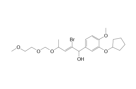 2-Bromo-1-(3'-cyclopentyloxy-4'-methoxyphenyl)-4-[(2"-methoxyethoxy)methoxy]-2-penten-1-ol