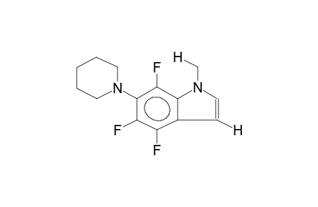 1-METHYL-4,5,7-TRIFLUORO-6-PIPERIDINOINDOLE