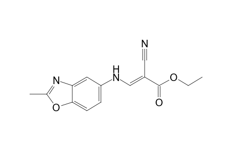 (E)-2-cyano-3-[(2-methyl-1,3-benzoxazol-5-yl)amino]-2-propenoic acid ethyl ester