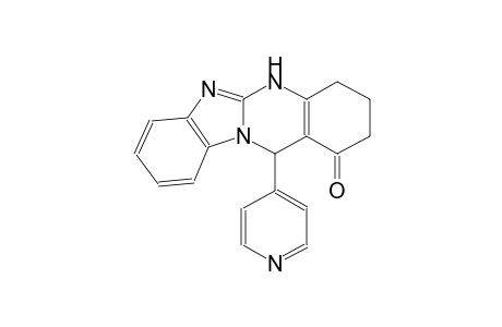 [1,3]Benzimidazo[2,1-b]quinazolin-1(2H)-one, 3,4,5,12-tetrahydro-12-(4-pyridinyl)-