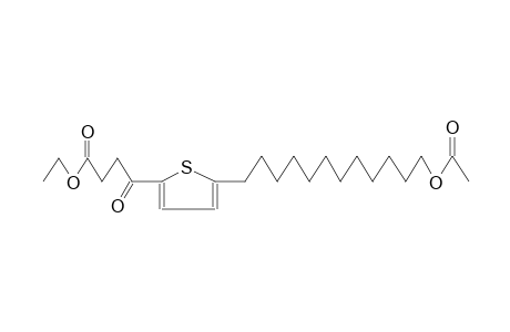 2-[1',4'-Dioxo-4'-(ethoxybutyl)]-5-(12"-acetoxydodecyl)thiophene