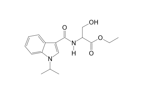 Ethyl 3-hydroxy-2-(([1-(propan-2-yl)-1H-indol-3-yl]carbonyl)amino)propanoate