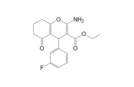 ethyl 2-amino-4-(3-fluorophenyl)-5-oxo-5,6,7,8-tetrahydro-4H-chromene-3-carboxylate