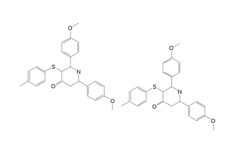 2,6-DI-(PARA-METHOXYPHENYL)-3-(PARA-METHYLPHENYLTHIO)-PIPERIDIN-4-ONE