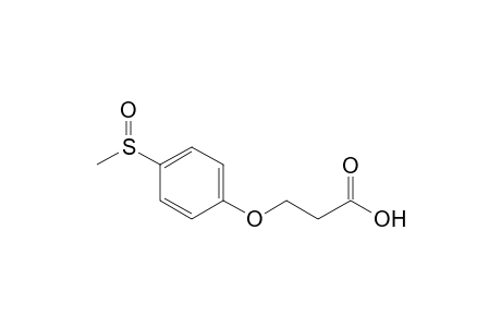 Propanoic acid, 3-[4-(methylsulfinyl)phenoxy]-