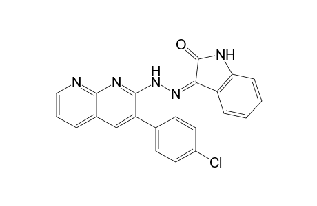 3-[3-(p-Chlorophenyl)-1,8-naphthyridin-2-ylhydrazono]-2-indolinone