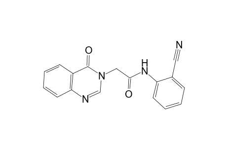 3-Quinazolineacetamide, N-(2-cyanophenyl)-3,4-dihydro-4-oxo-