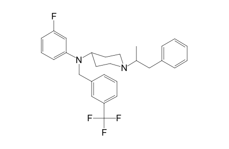 N-3-Fluorophenyl-N-3-trifluoromethylbenzyl-1-(1-phenylpropan-2-yl)piperidin-4-amine