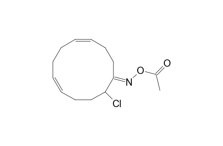 4,8-Cyclododecadien-1-one, 12-chloro-, O-acetyloxime