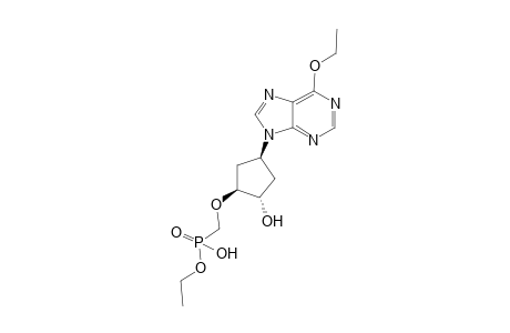 Ethoxy-[[(1S,2S,4S)-4-(6-ethoxy-9-purinyl)-2-hydroxycyclopentyl]oxymethyl]phosphinic acid