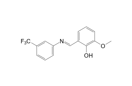 2-methoxy-6-[N-(alpha,alpha,alpha-trifluoro-m-tolyl)formimidoyl]phenol