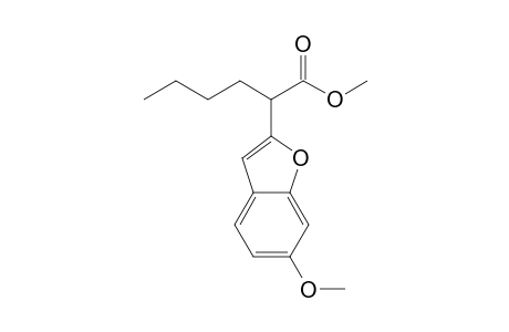 2-(6-Methoxybenzofuran-2-yl)hexanoic acid methyl ester