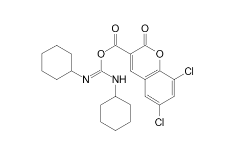 (N,N'-dicyclohexylcarbamimidoyl) 6,8-bis(chloranyl)-2-oxidanylidene-chromene-3-carboxylate