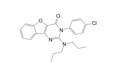 2-[N,N-Dipropylamino]-3-(4'-chlorophenyl)benzofuro[3,2-d]pyrimidin-4(3H)-one