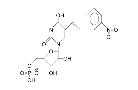 5(E)-(3-Nitro-styryl)-uridine 5'-phosphate anion