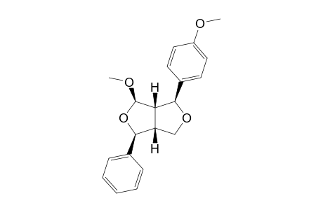 4-EXO-METHOXY-6-EXO-(4'-METHOXYPHENYL)-2-EXO-PHENYL-3,7-DIOXABICYCLO-[3.3.0]-OCTANE