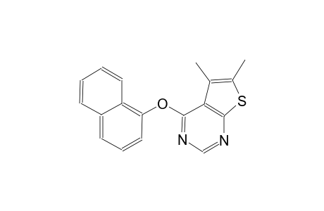 thieno[2,3-d]pyrimidine, 5,6-dimethyl-4-(1-naphthalenyloxy)-
