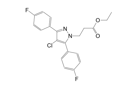 ethyl 3-[4-chloro-3,5-bis(4-fluorophenyl)-1H-pyrazol-1-yl]propanoate