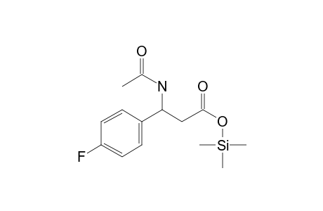 Benzenepropanoic acid, .beta.-(acetylamino)-4-fluoro-, trimethylsilyl ester