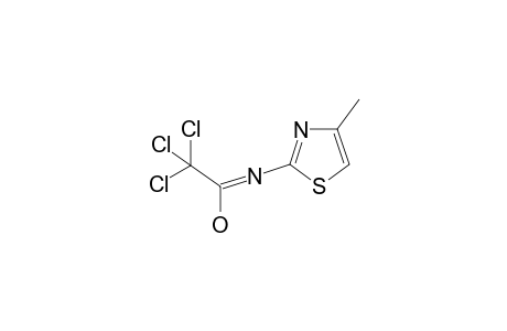 2,2,2-trichloro-N-(4-methyl-1,3-thiazol-2-yl)acetamide