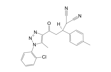 (S)-2-(3-(1-(2-chlorophenyl)-5-methyl-1H-1,2,3-triazol-4-yl)-3-oxo-1-(p-tolyl)propyl)malononitrile