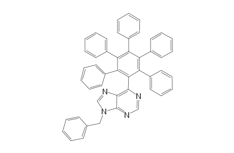 6-(2,3,4,5,6-pentakis-phenylphenyl)-9-(phenylmethyl)purine