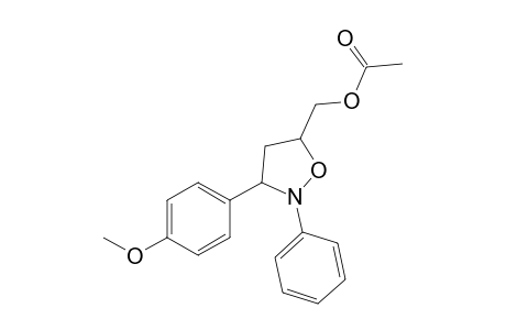 (+/-)-5-Acetoxymethyl-3-(4-methoxyphenyl)-2-phenylisoxazolidine